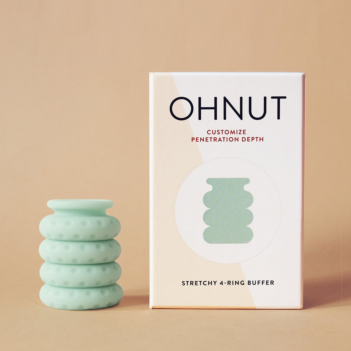 Ohnut Depth-Limiting Rings 4-Pack Jade-0